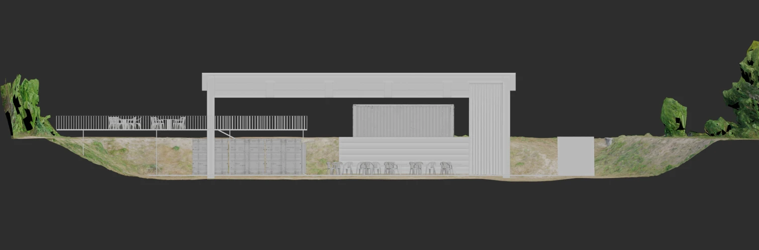Ansicht des Transfercampus-Entwurfs, Hochschule Karlsruhe